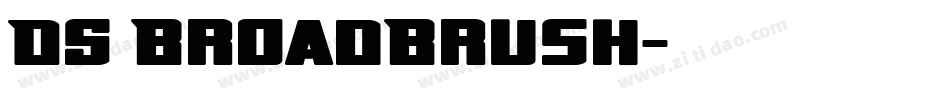 DS BroadBrush字体转换